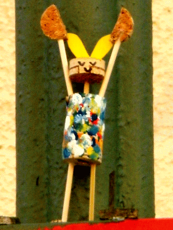 Osterhasen-Yogi (Detail)