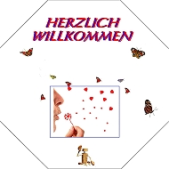 Herzlich Willkommen Plakat