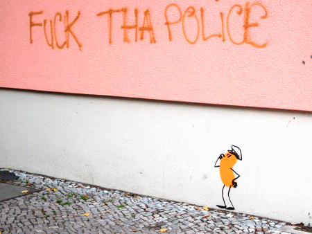 Street-Art: Der ratlose Polizist