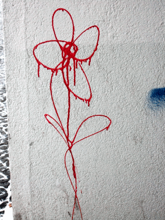 Street-Art: Blume
