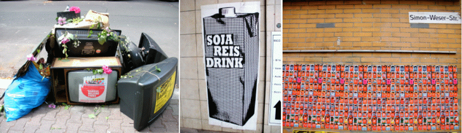 Street-Art: Das paßt in keinen Mülleimer