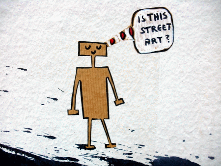 Street-Art: Ist das Street-Art? (Detail)