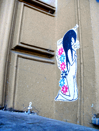 Street-Art: Striped Guy (Kontext)
