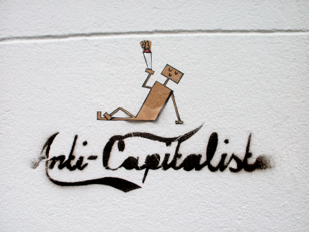 Street-Art: Anti-Kapitalistischer Kiffer