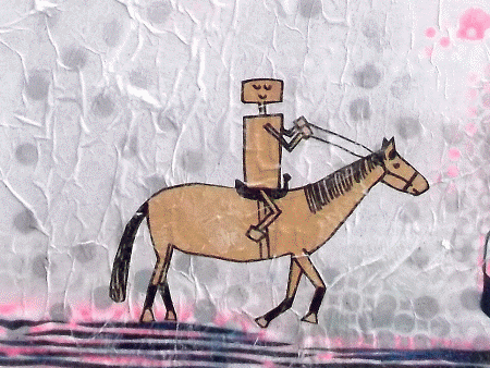 Pferd mit Reiter