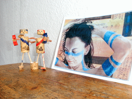 James Bullough und Karl Addison in action with Kristina Canas