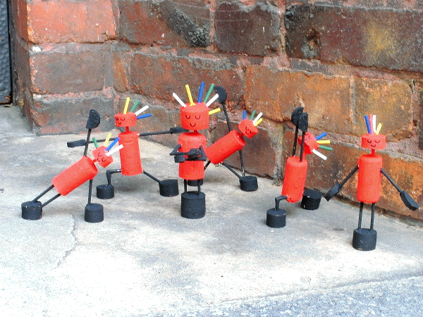 Irokesen-Yogis in Action