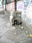 Streetart-Haus-Bewohner