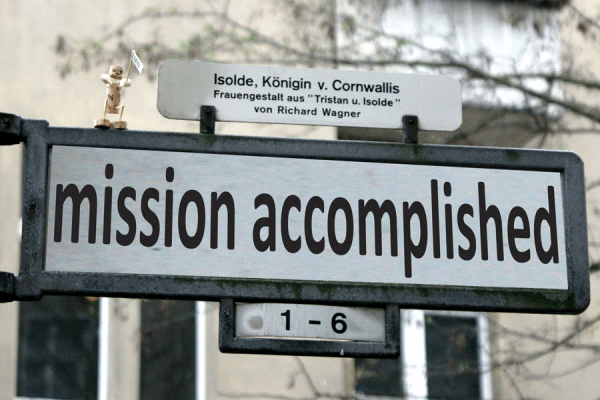 Mission Accomplished