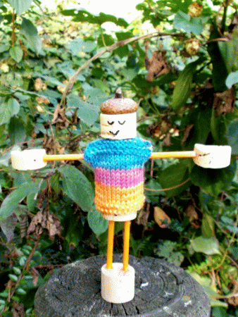 Ein Herbst-Yogi