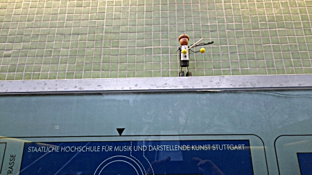 Kork-Figur aus Stuttgart