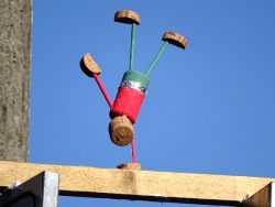 Auf dem Schwebebalken