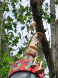 Hallo mit Schirmmütze