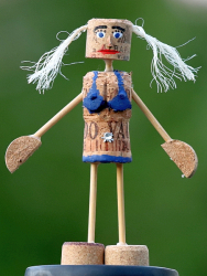 Bodypainting - Im blauen Bikini