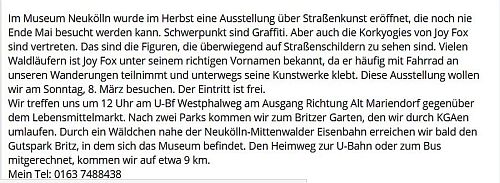 Figuren einer Ausstellung