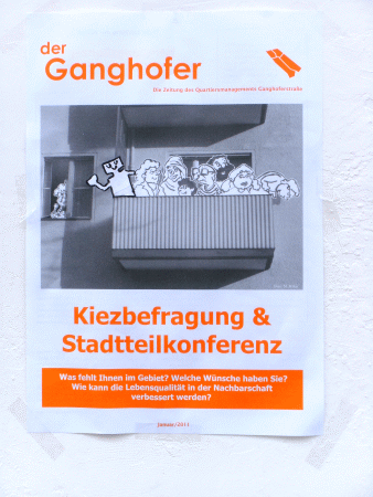 Street-People: Aushang am Böhmischen Platz