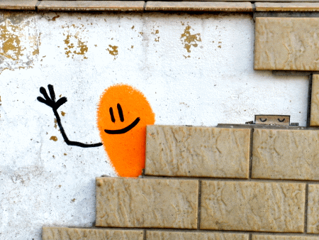 Street-Art: Hallo Freunde
