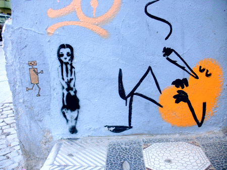 Street-Art: Kifferrunde