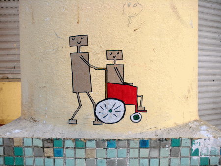 Street-Art: Spaziergänger