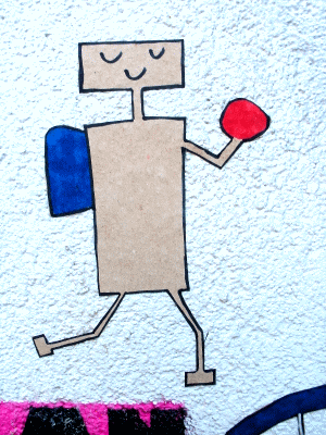 Street-Art: Basejumper 1