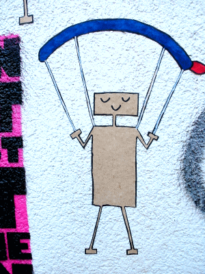 Street-Art: Basejumper 2
