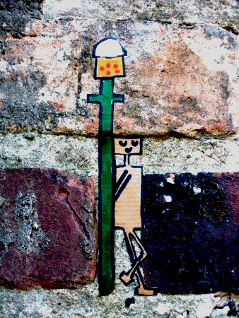 Street-Art: Waiting for a Surprice mit Street-People (Detail)