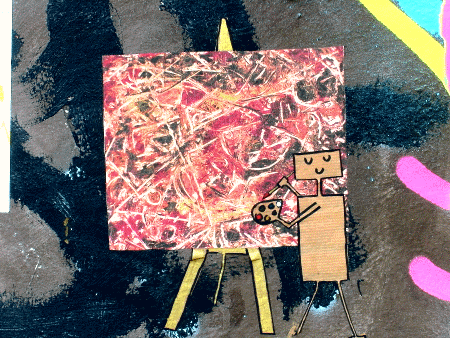 Street-Art: Der Maler (Detail)