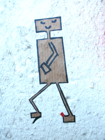Street-Art: Kaputte Schuhe
