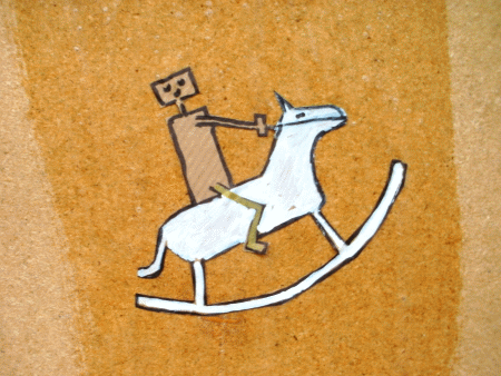 Street-Art: Der Schimmelreiter