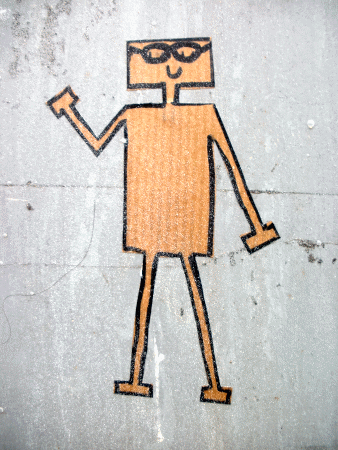 Street-Art: Mit Brille