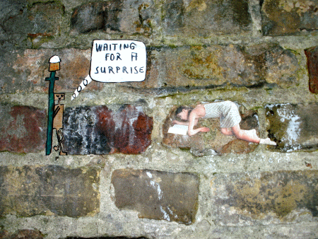 Street-Art: Was für eine Überraschung